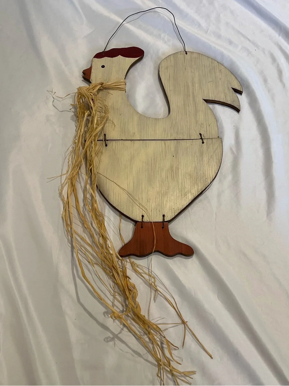 Vintage Rustic Wooden Rooster Wall Decor